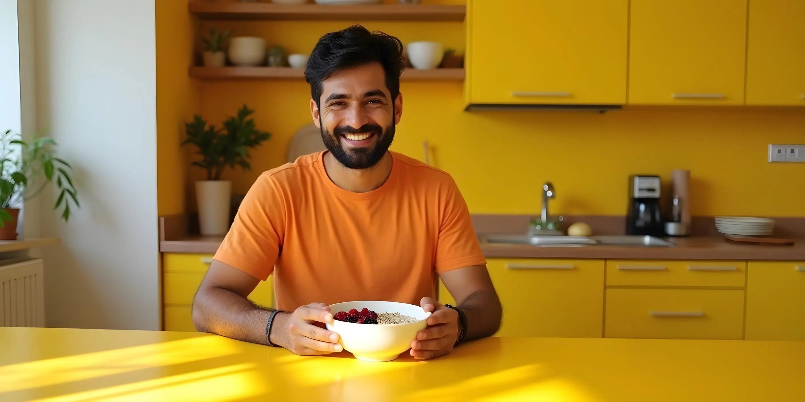 Digestive and gut health lifestyle with probiotics and balanced meals