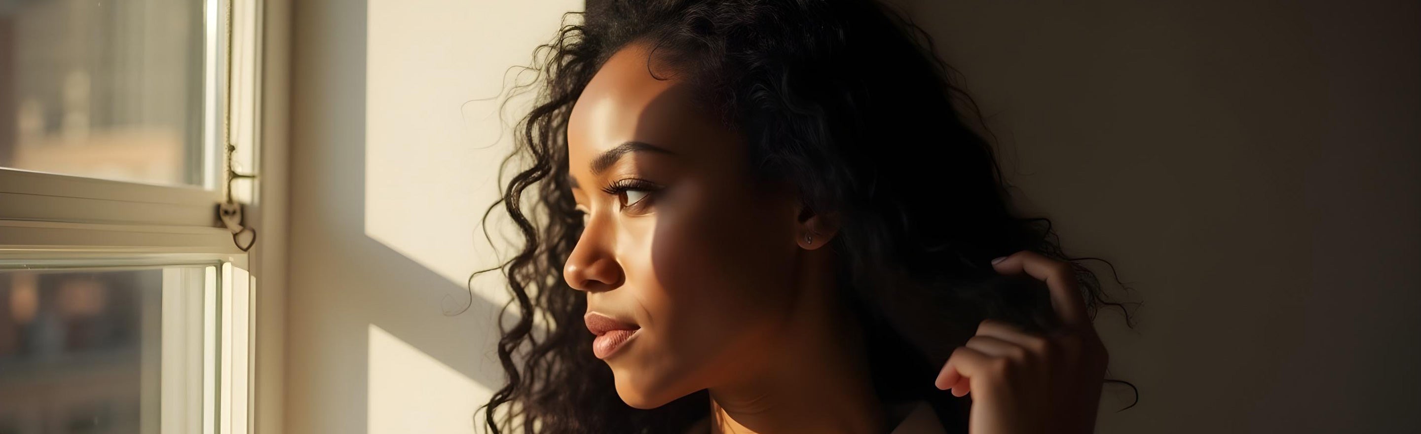 Hair health and growth lifestyle with strong, healthy adult hair