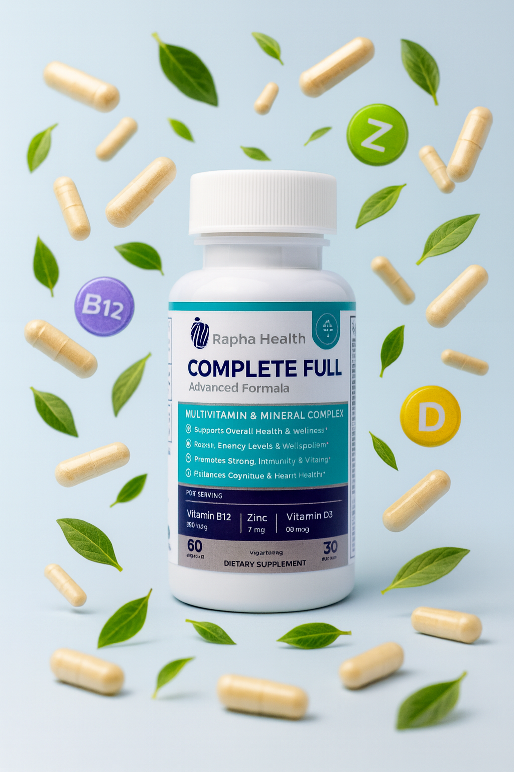 Rapha Health Complete Full Multivitamin & Mineral Complex – By Cariola