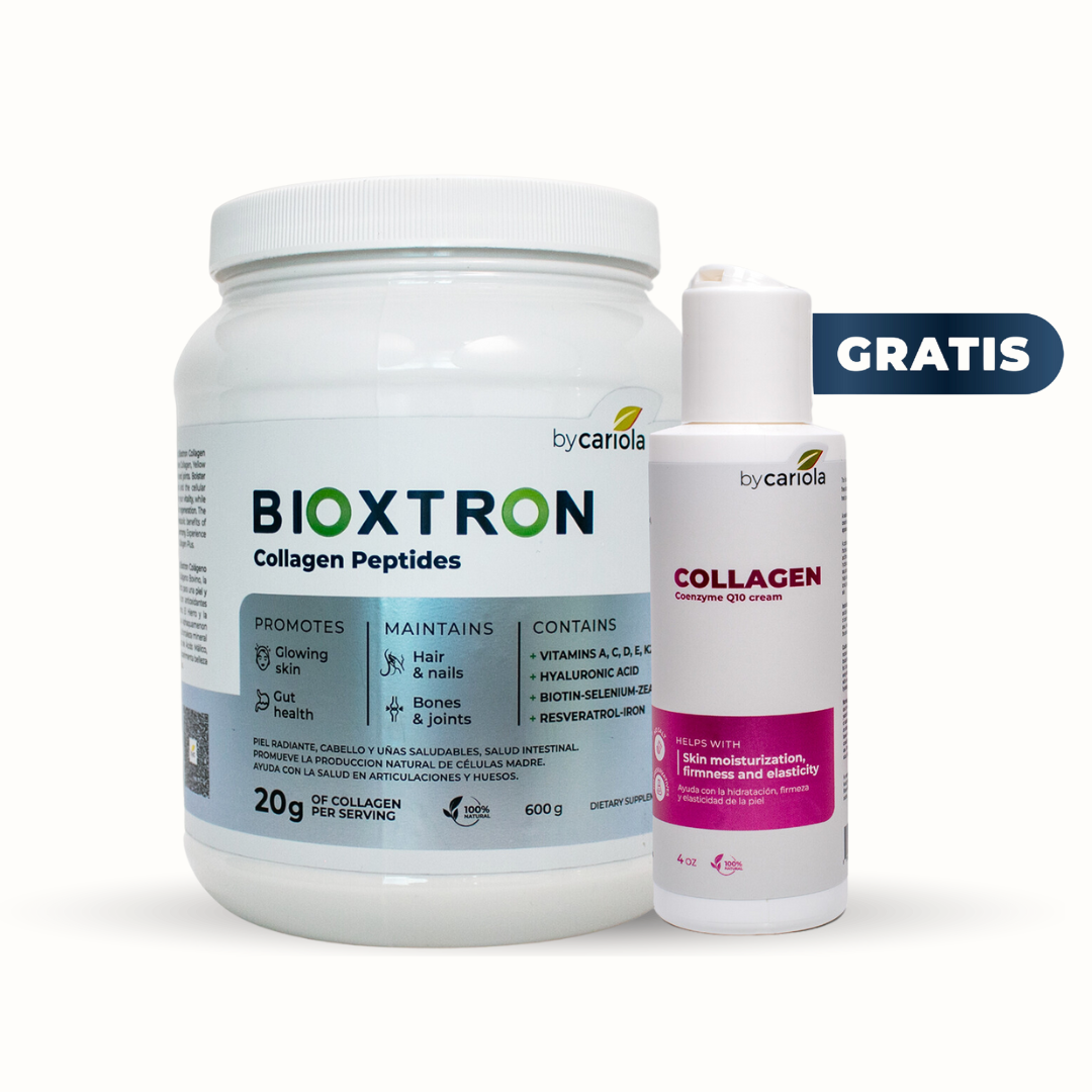 Pack Rejuvenecedor | Bioxtron Péptidos de Colágeno + Crema Colágeno Coenzima Q10