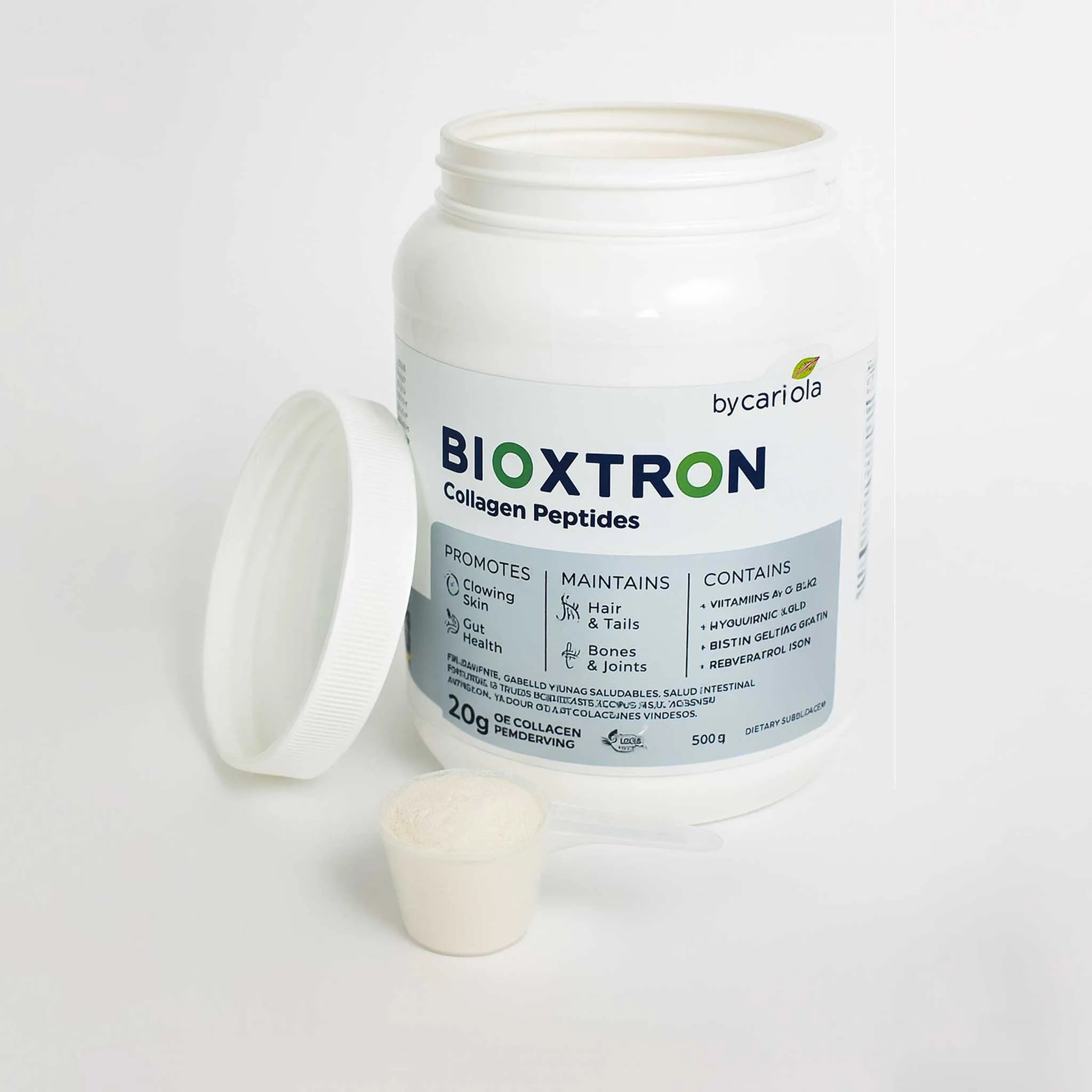 Bioxtron Collagen Peptides with AFA Algae + Resveratrol + Hyaluronic Acid | 30 Servings