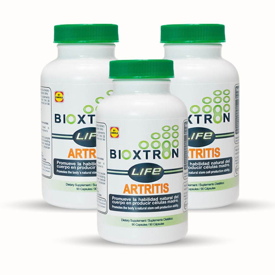 Bioxtron Life Arthritis Capsules front view bottle 90 capsules