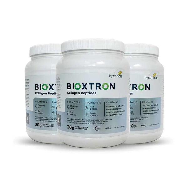 Bioxtron Péptidos de Colágeno con Alga AFA + Resveratrol + Ácido Hialurónico 