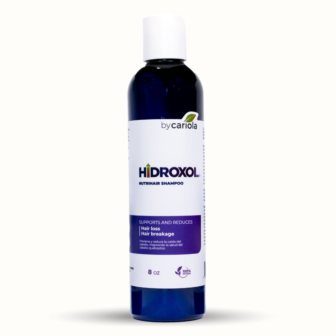 Hidroxol Hair Growth Tonic 8 oz front view bottle, natural hair loss treatment and scalp strengthening formula.