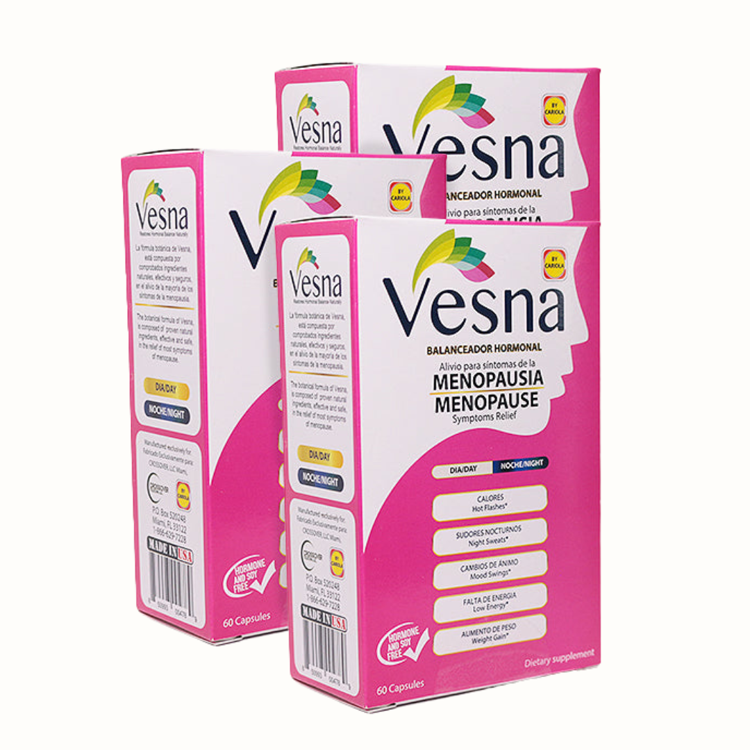 Vesna Menopause Relief Capsules 3-Pack – Hormonal Balance Support