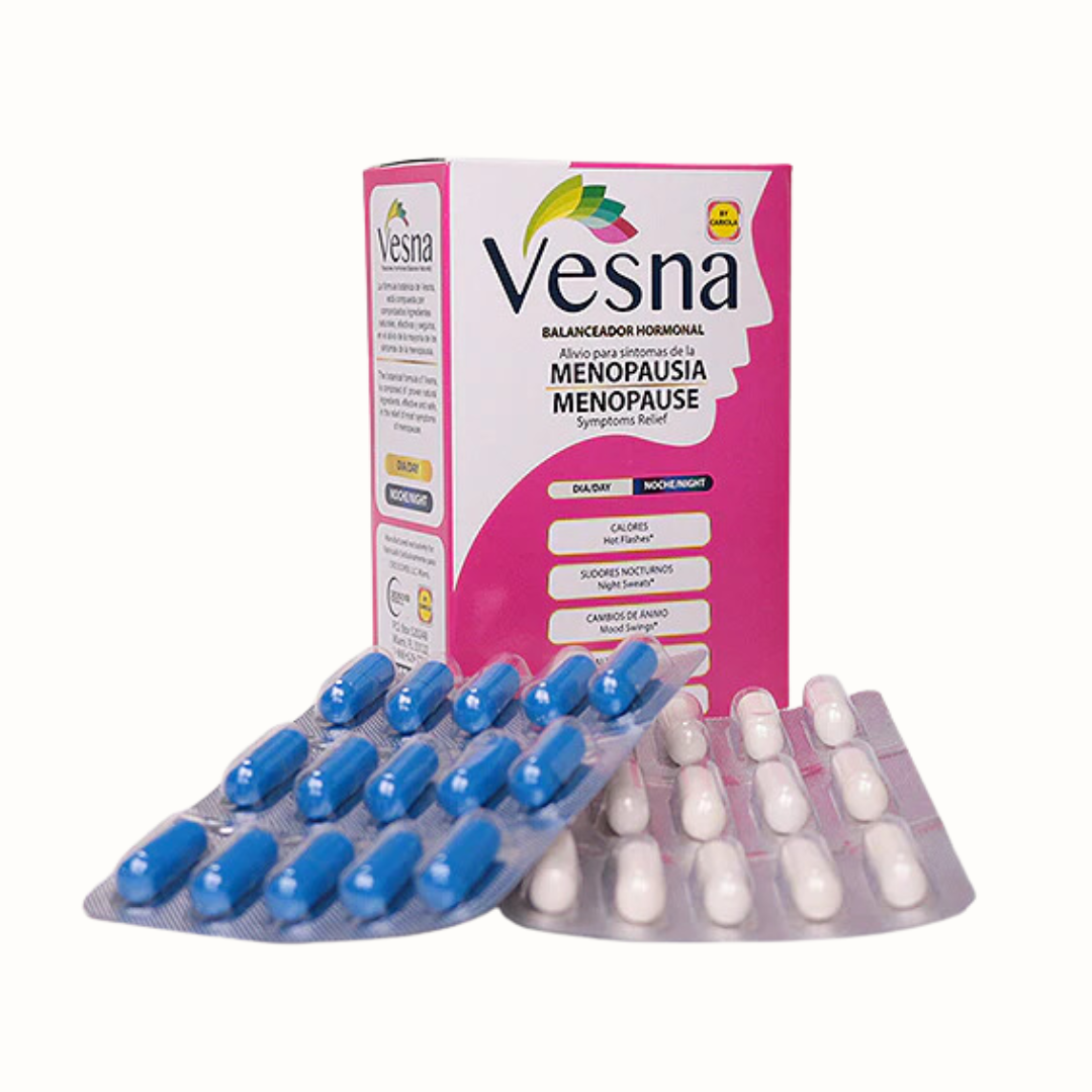 Vesna Menopause Relief Capsules – Hormonal Balance Front Packaging