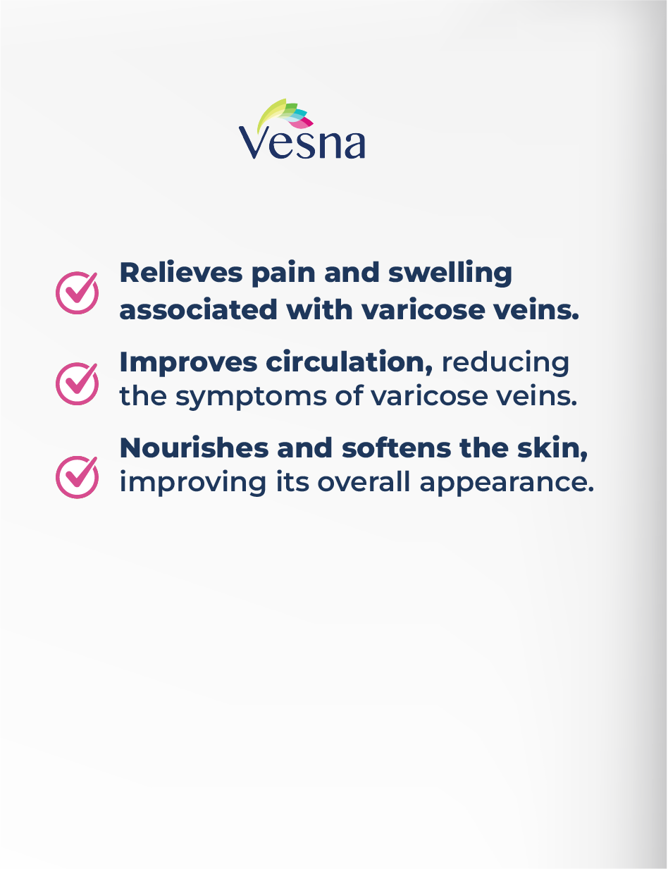 Vesna Varicose Veins Cream 8 oz – Blood circulation support