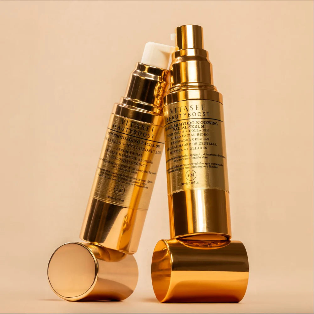 Vitasei BeautyBoost Day and Night facial serums AM PM anti-aging skincare