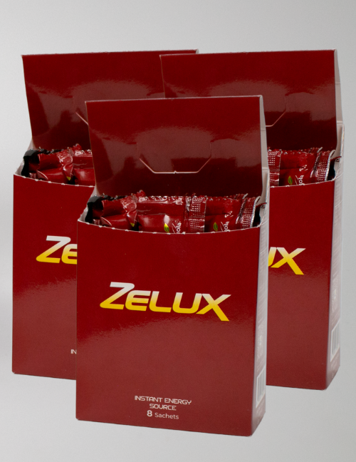 Zelux | Caja con 8 sachets x3 | Energía Para Llevar