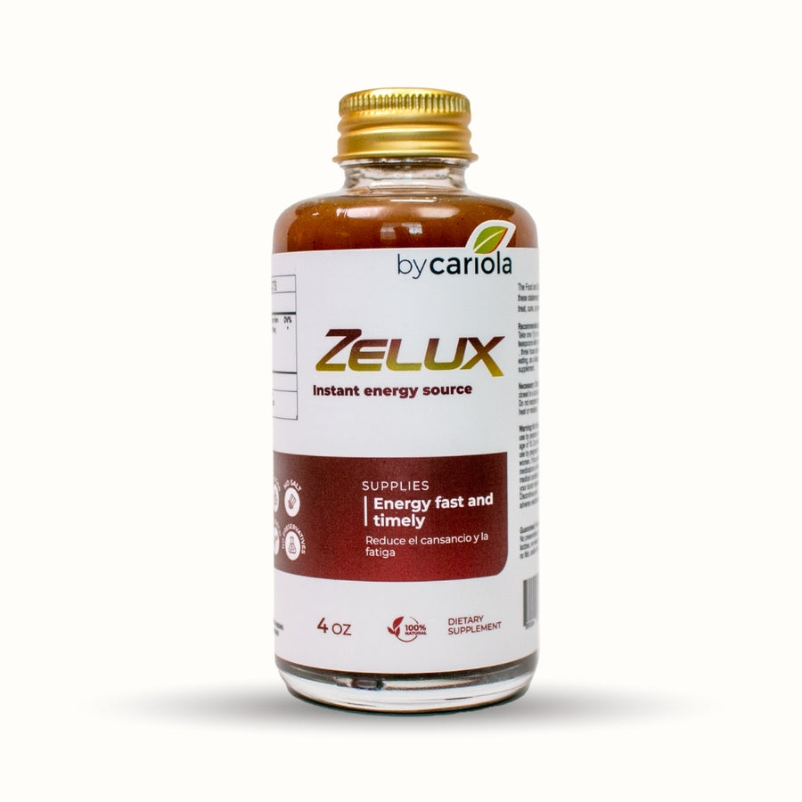 Zelux Instant Energy Source 4 oz bottle – natural supplement boosting energy and libido.